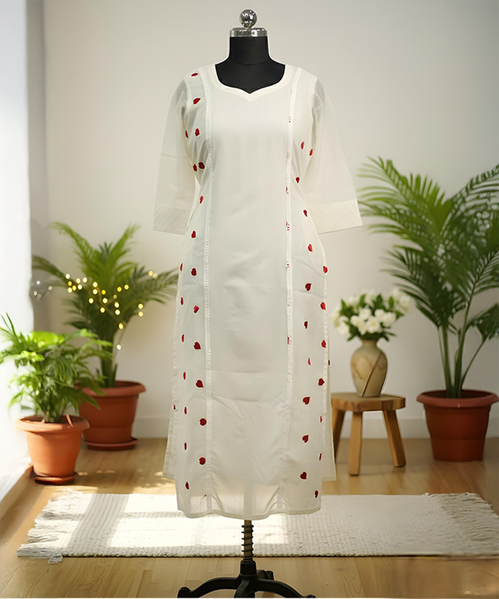 White Kurti